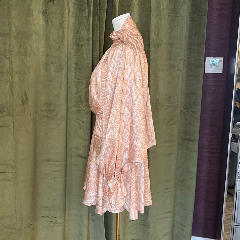 Acler Blush  snake print Mini Dress, US6 - Picture 12 of 16